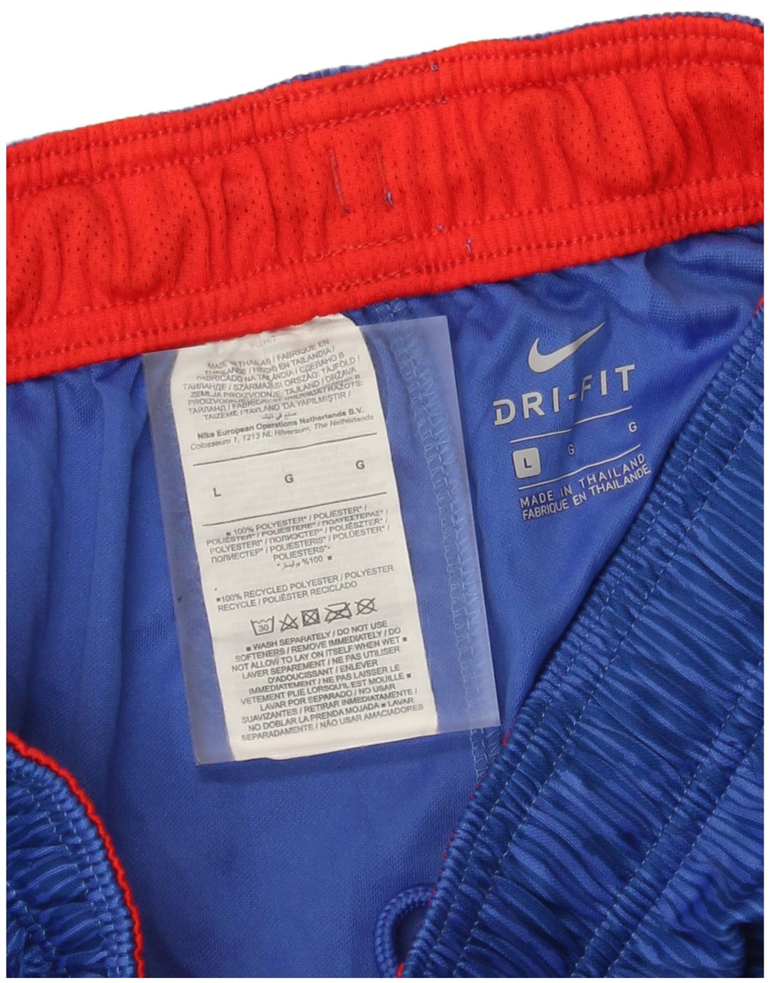 Мужские спортивные шорты Nike Dri Fit с абстрактным узором, большие синие цветные блоки