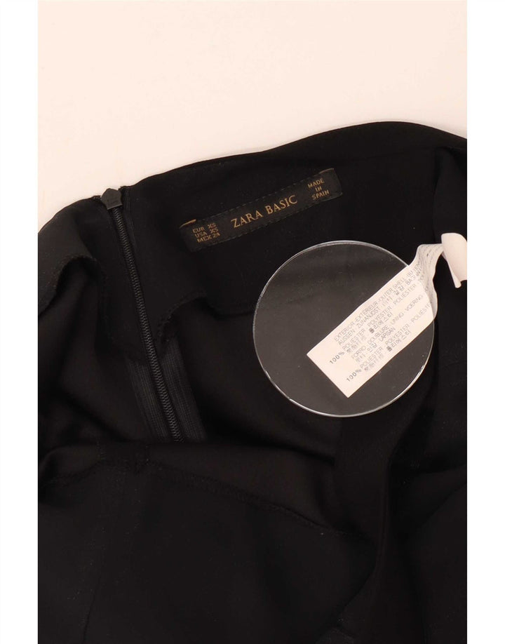 Женское платье с бретелькой Zara UK 6 XS, черный полиэстер