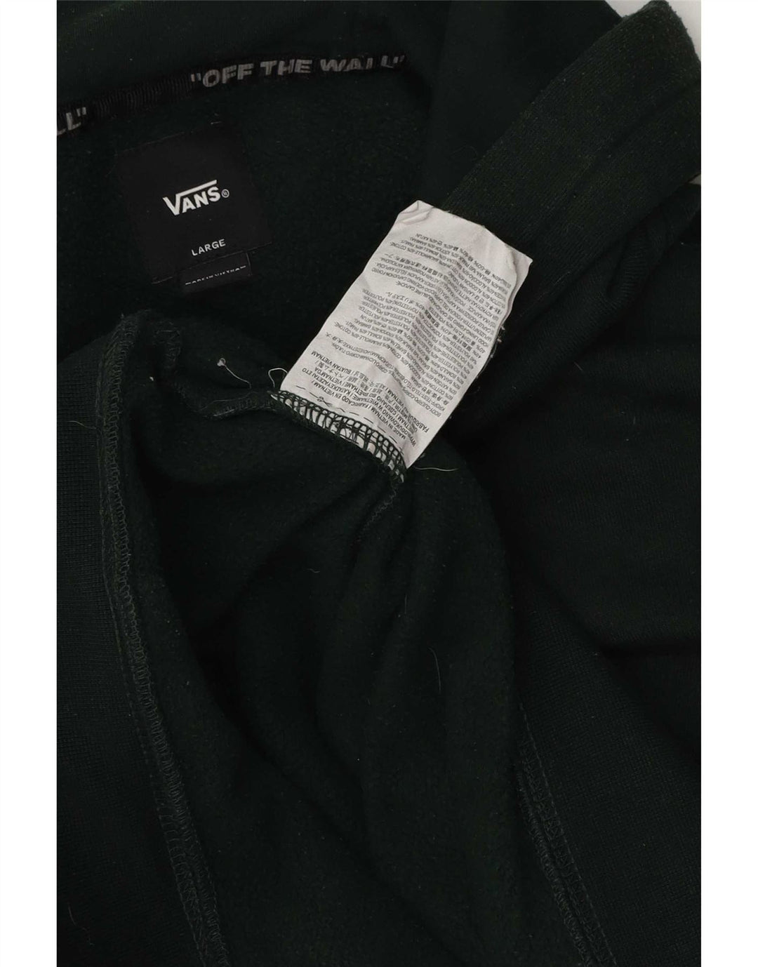 Мужской джемпер с капюшоном Vans, большой зеленый, хлопок