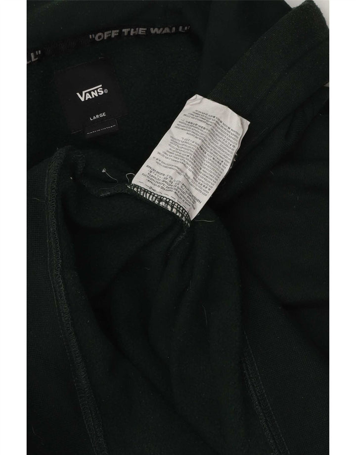 Мужской джемпер с капюшоном Vans, большой зеленый, хлопок