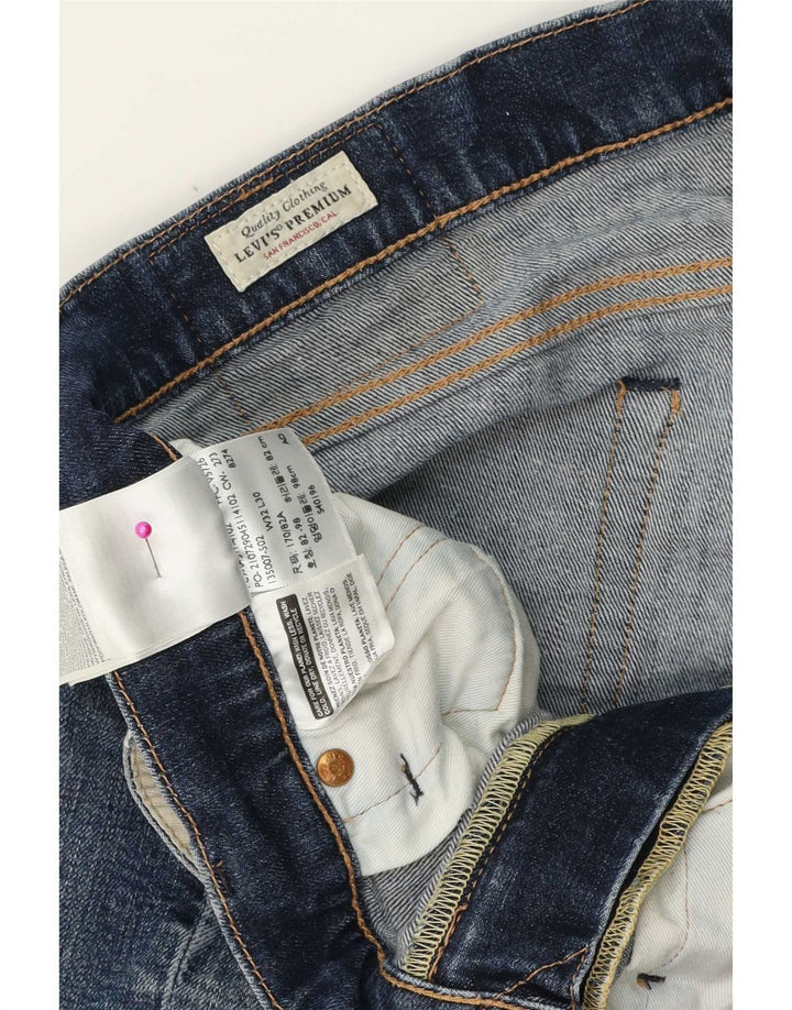 Мужские узкие джинсы Levi's W32 L30 синие, хлопок