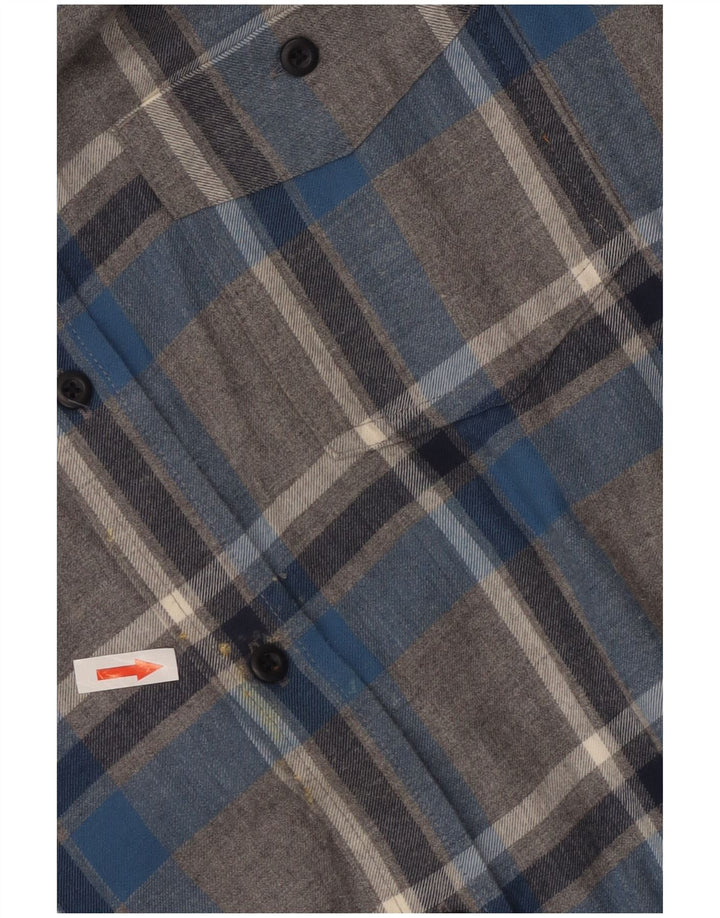 Мужская фланелевая рубашка L.L.Bean XL, серая клетка, хлопок