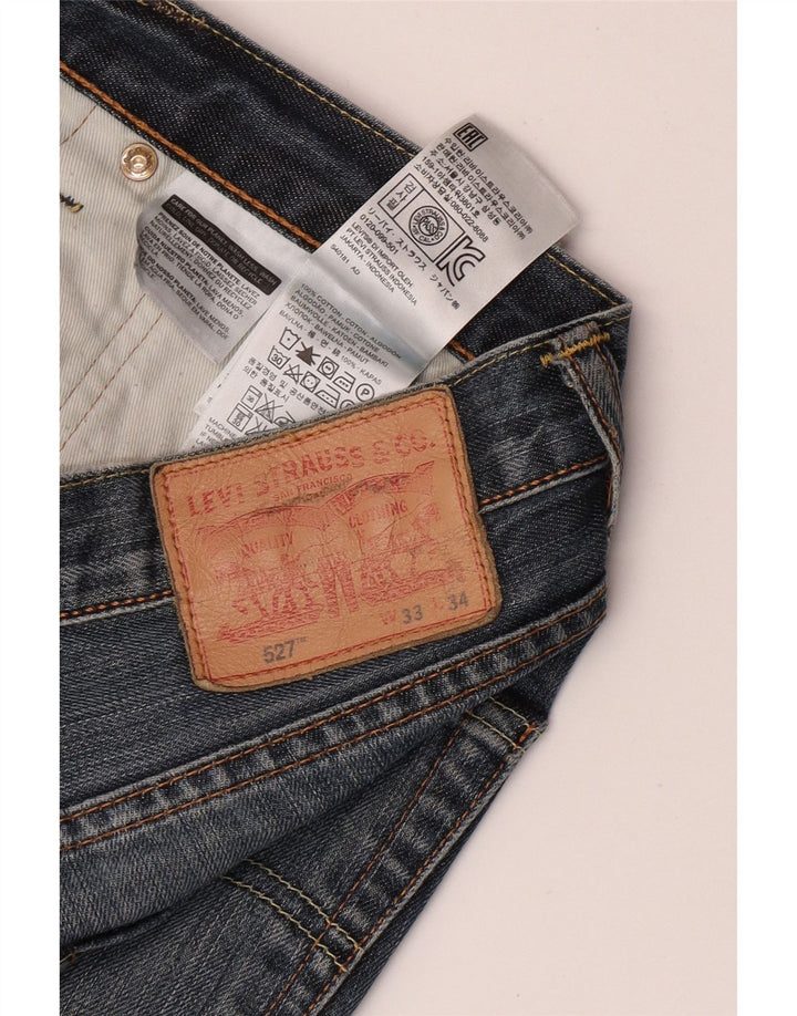 Мужские джинсы Levi's 527 Bootcut W33 L34 синие, хлопок