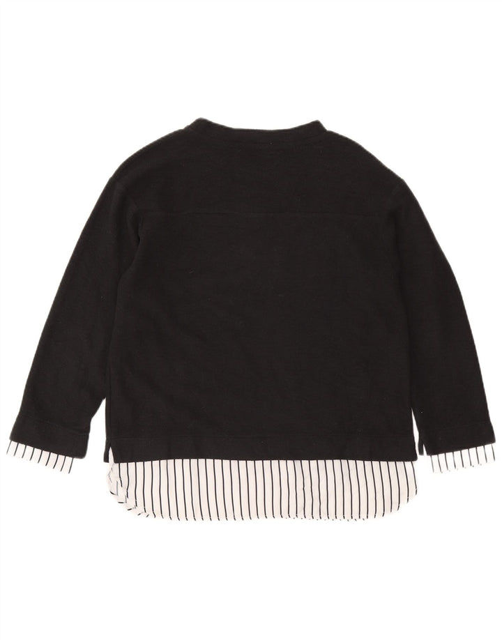 Женский оверсайз-топ с графическим рисунком Zara UK 10, маленький серый полиэстер