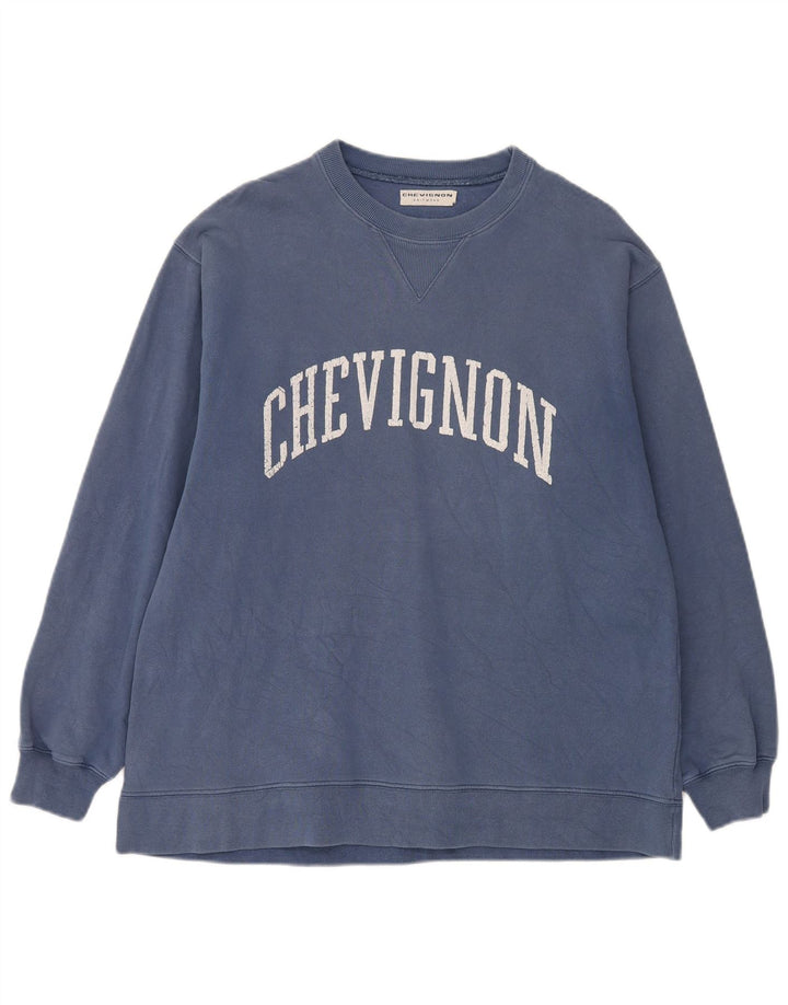 Мужской джемпер Chevignon с графикой обычного кроя, средний синий