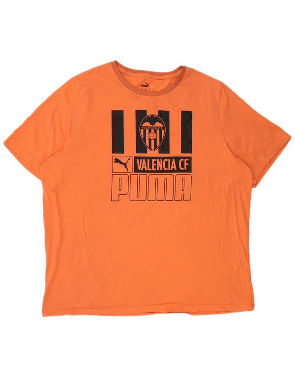 Мужская футболка с рисунком Puma Valencia 2XL оранжевая