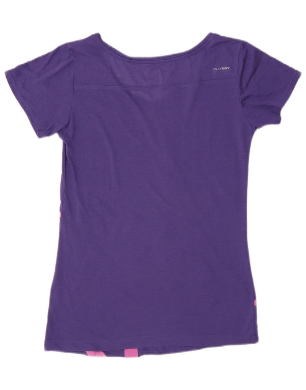 Женская футболка Reebok Regular с рисунком Top UK 8/10, маленькая фиолетовая
