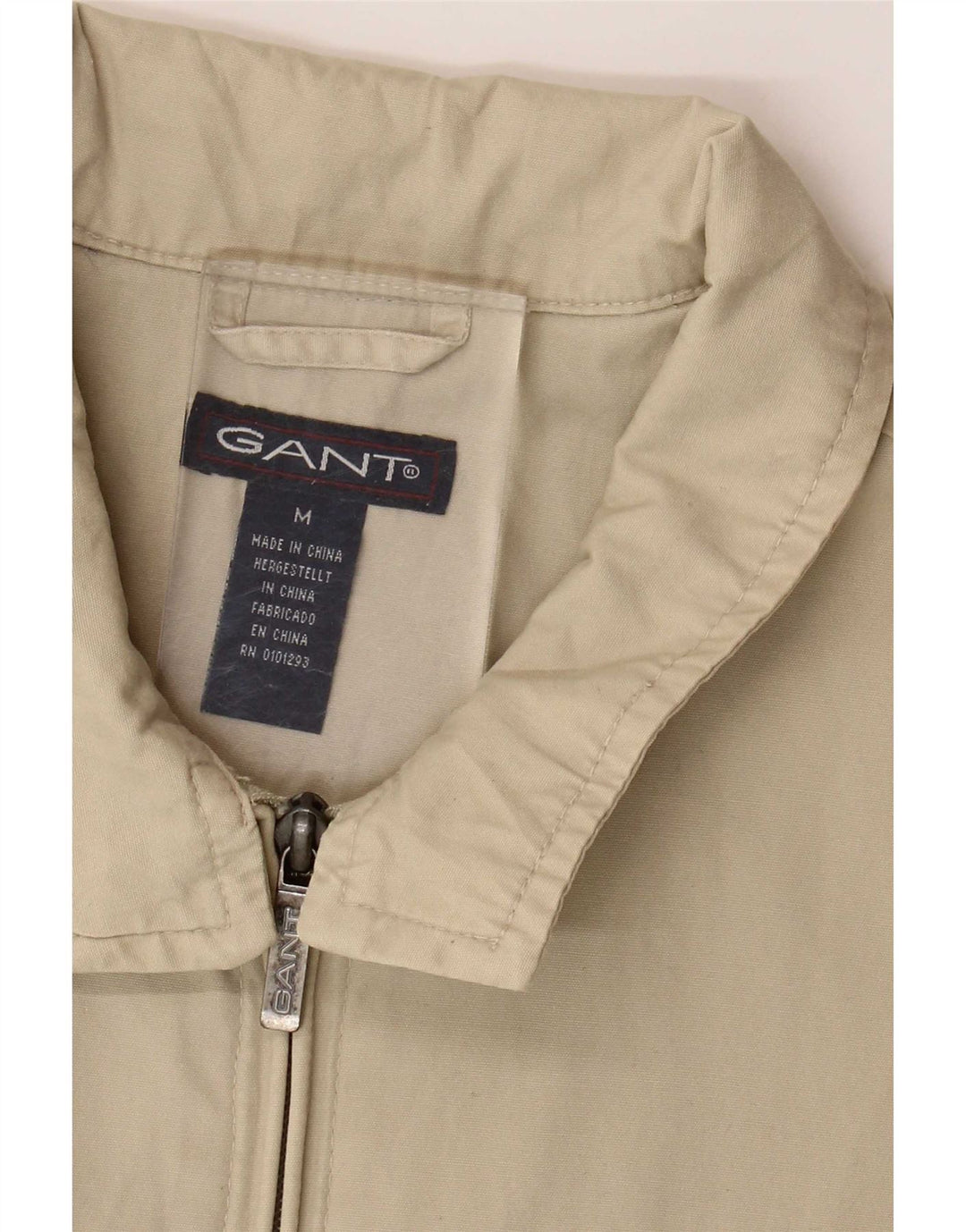 Мужская куртка-бомбер Gant UK 38, средний бежевый хлопок