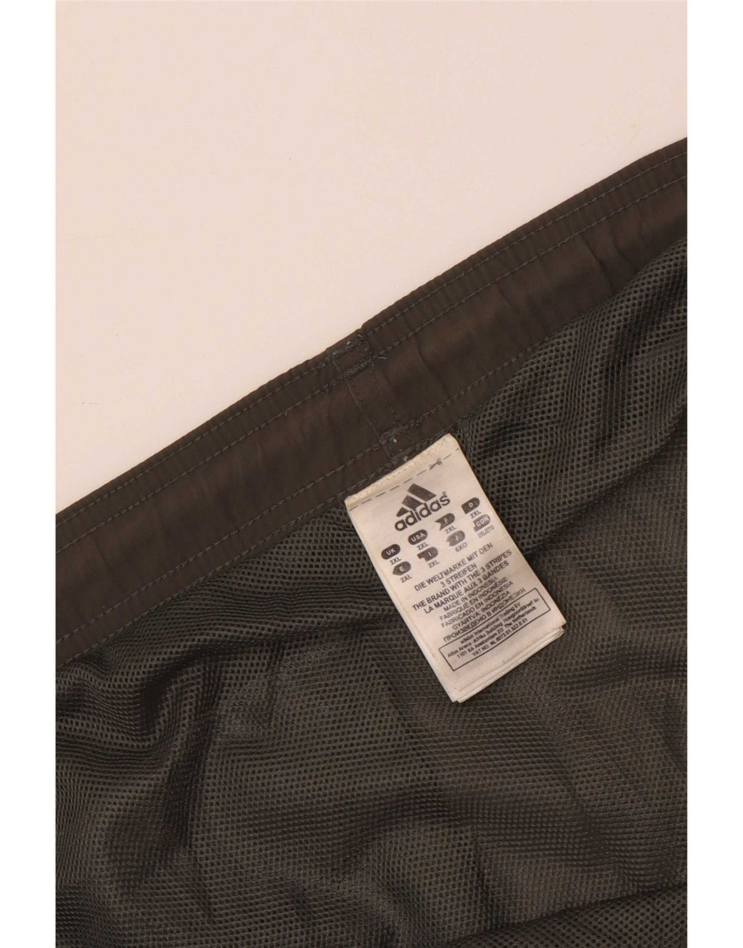 Мужские шорты для плавания Adidas 2XL, серые, нейлоновые с цветными блоками