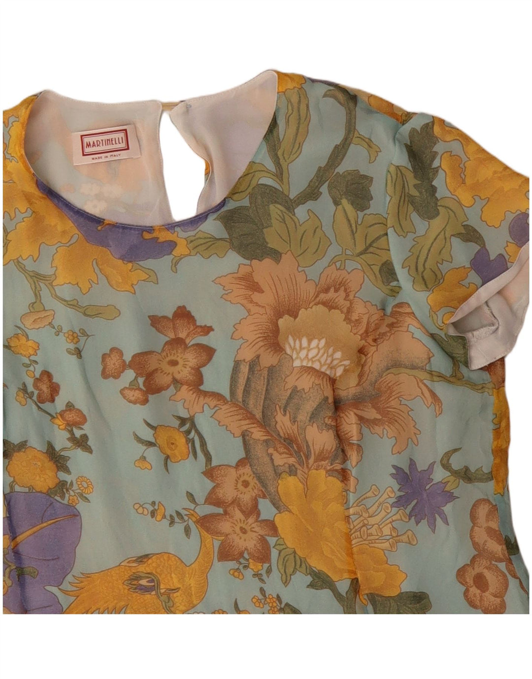MARTINELLI Женская Блузка Топ UK 14 Средний Разноцветный Цветочный принт