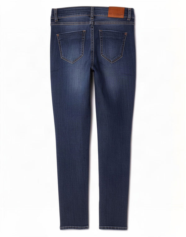 Женские джинсы скинни с низкой талией Zara EU 40 Medium W30 L26 в синюю полоску