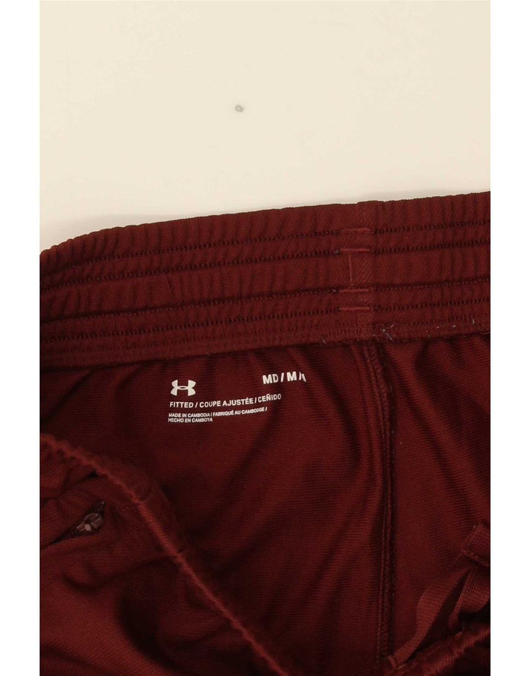 Мужские приталенные спортивные брюки Under Armour, средний бордовый