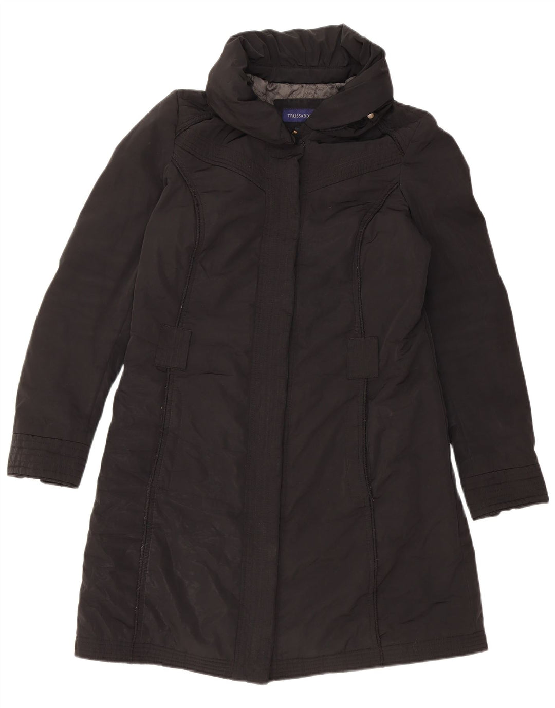 TRUSSARDI JEANS Женская ветровка IT 44 Средний Черный Полиэстер