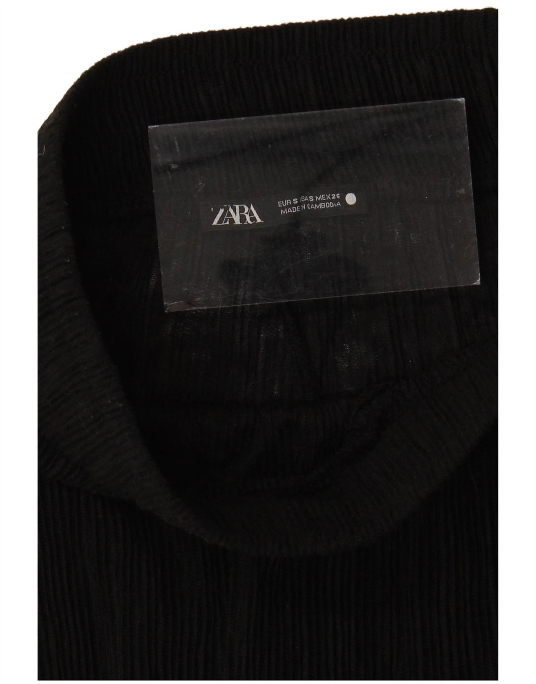 Женские прозрачные широкие брюки Zara, маленькие W24 L31, черные