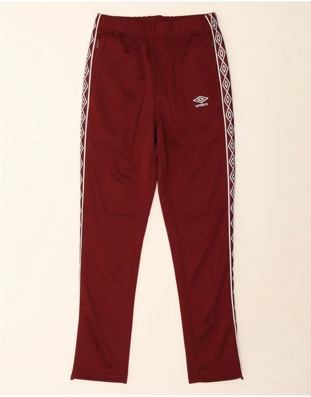 Umbro Мужские спортивные брюки с графическим рисунком, маленькие бордовые, полиэстер