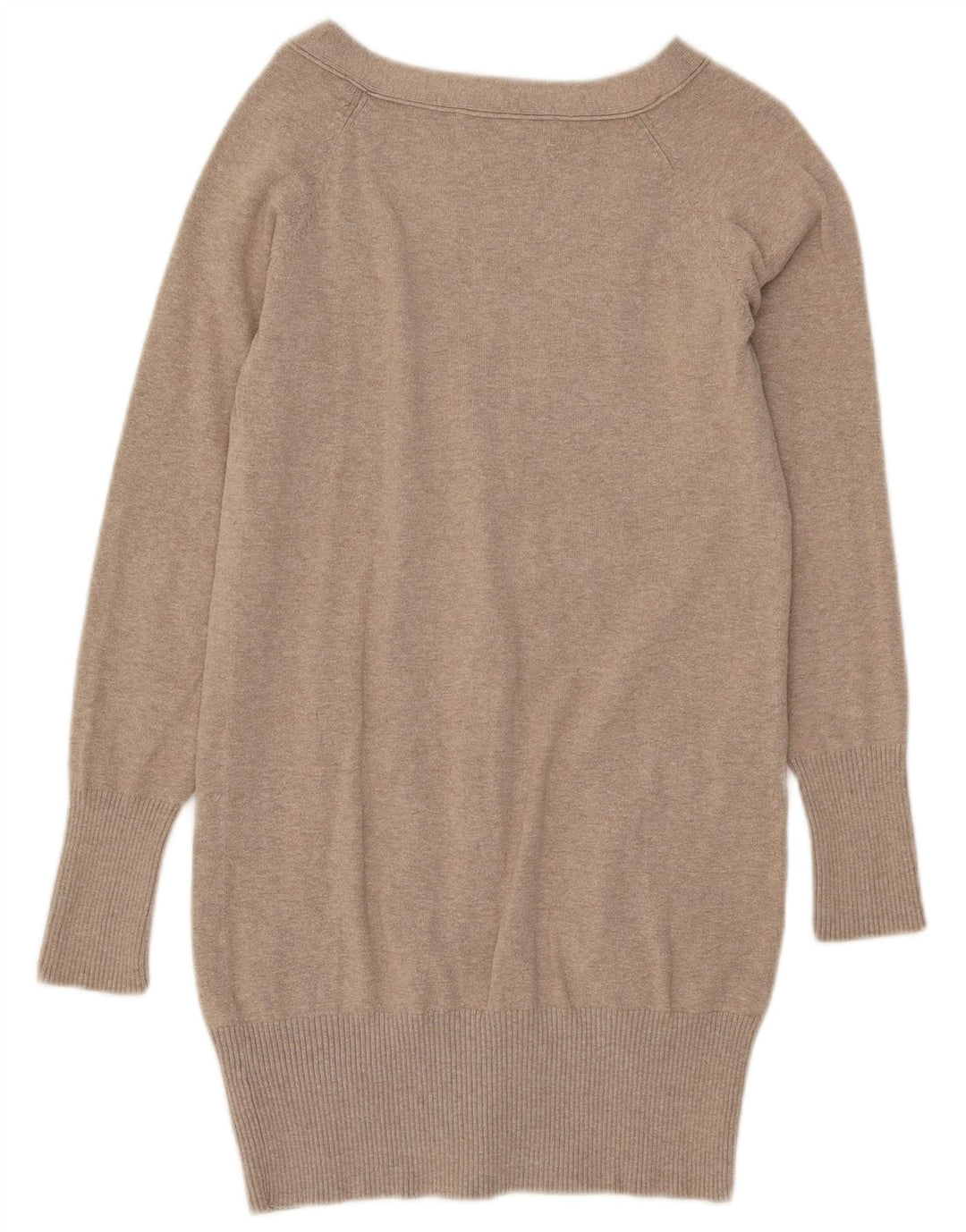Женский кардиган ZARA UK 12, хлопковый средний бежевый цвет