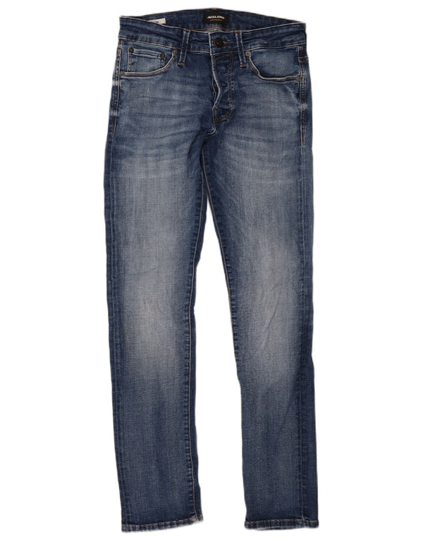 Мужские узкие джинсы Jack & Jones GLENN W28 L30, синий хлопок