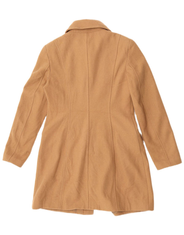 Женское пальто Benetton UK 12, средний бежевый, шерсть