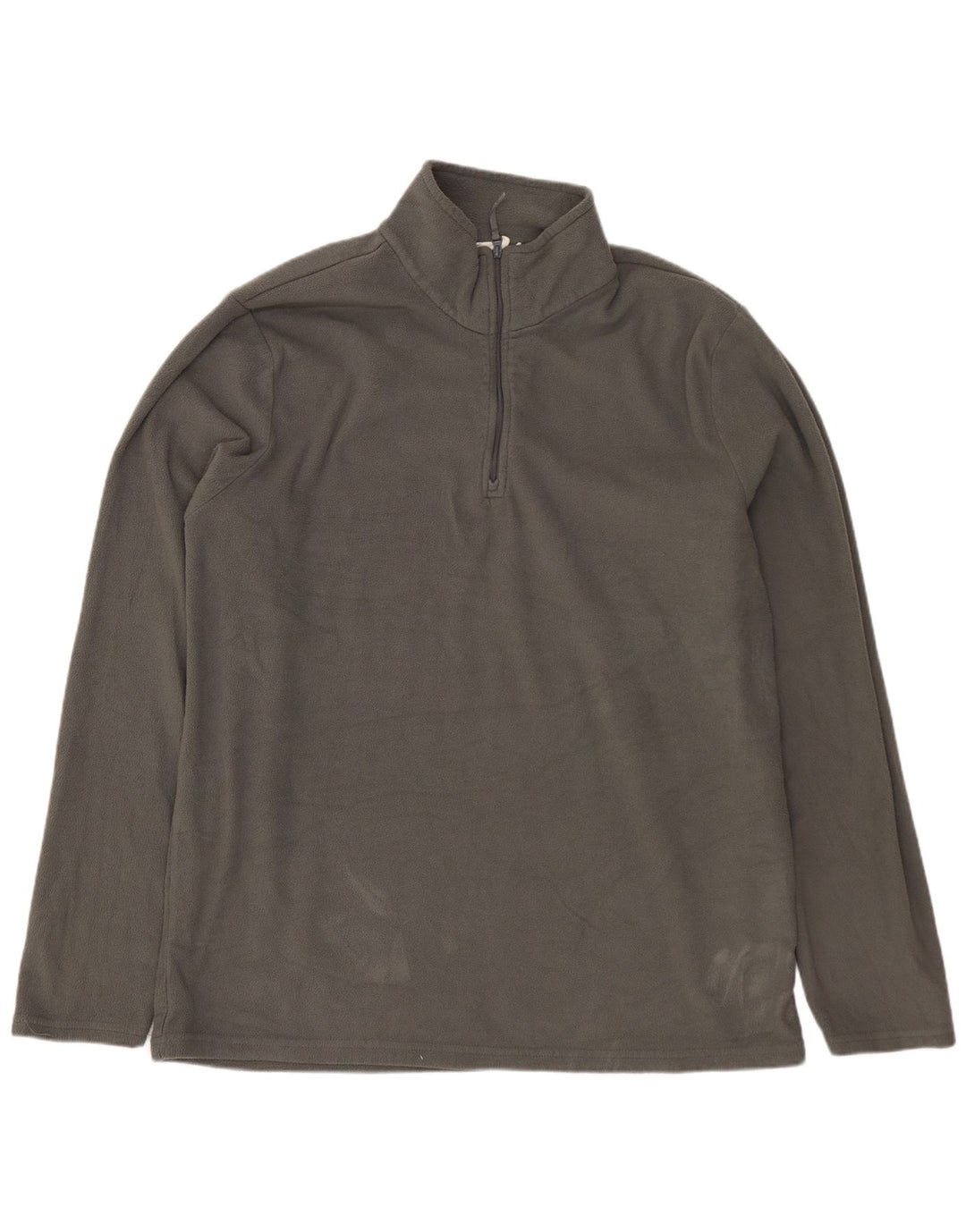 MOUNTAIN WAREHOUSE Мужской флисовый джемпер с воротником на молнии, большой серый полиэстер
