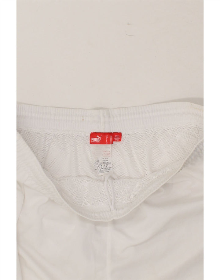 PUMA Mens Sport Shorts 2XL White Polyester Vintage Puma and Second-Hand Puma from Messina Hembry 