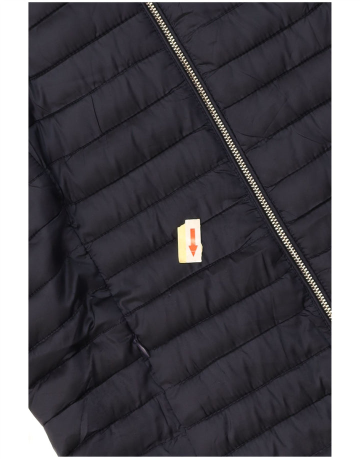 MASSIMO DUTTI Женская утепленная куртка с капюшоном UK 10, маленькая, темно-синяя