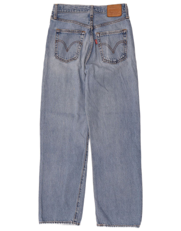 Женские прямые джинсы Levi's с завышенной талией W26 L27, синий хлопок