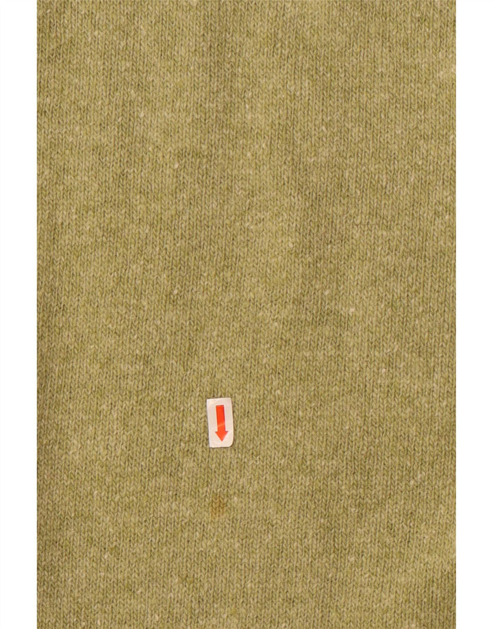 Винтажная женская трикотажная юбка-миди среднего размера W28, зеленая шерсть