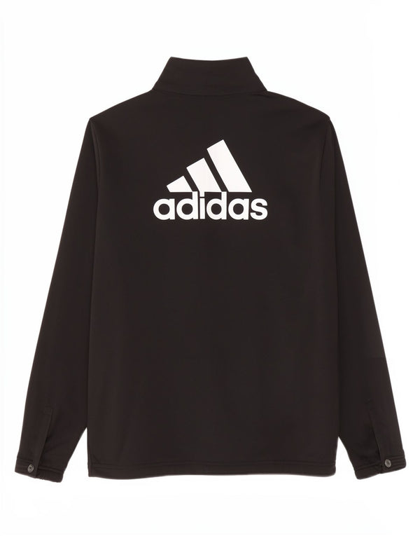 Спортивный костюм Adidas для девочек с графическим рисунком, верхняя куртка 13-14 лет, черный спортивный цвет