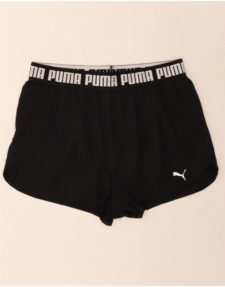 PUMA Womens Graphic Sport Shorts UK 18 XL Black Polyester Vintage Puma and Second-Hand Puma from Messina Hembry 