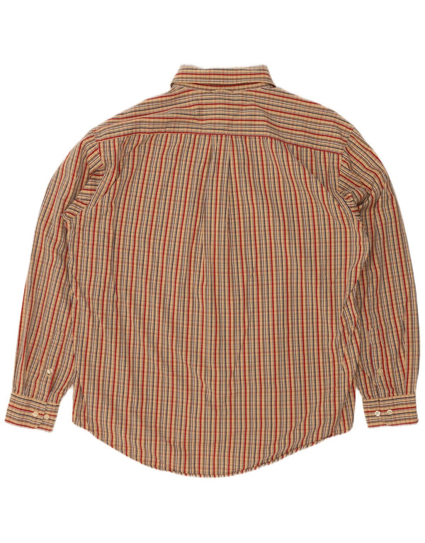 Мужская рубашка Tommy Hilfiger XL, бежевая клетка, хлопок