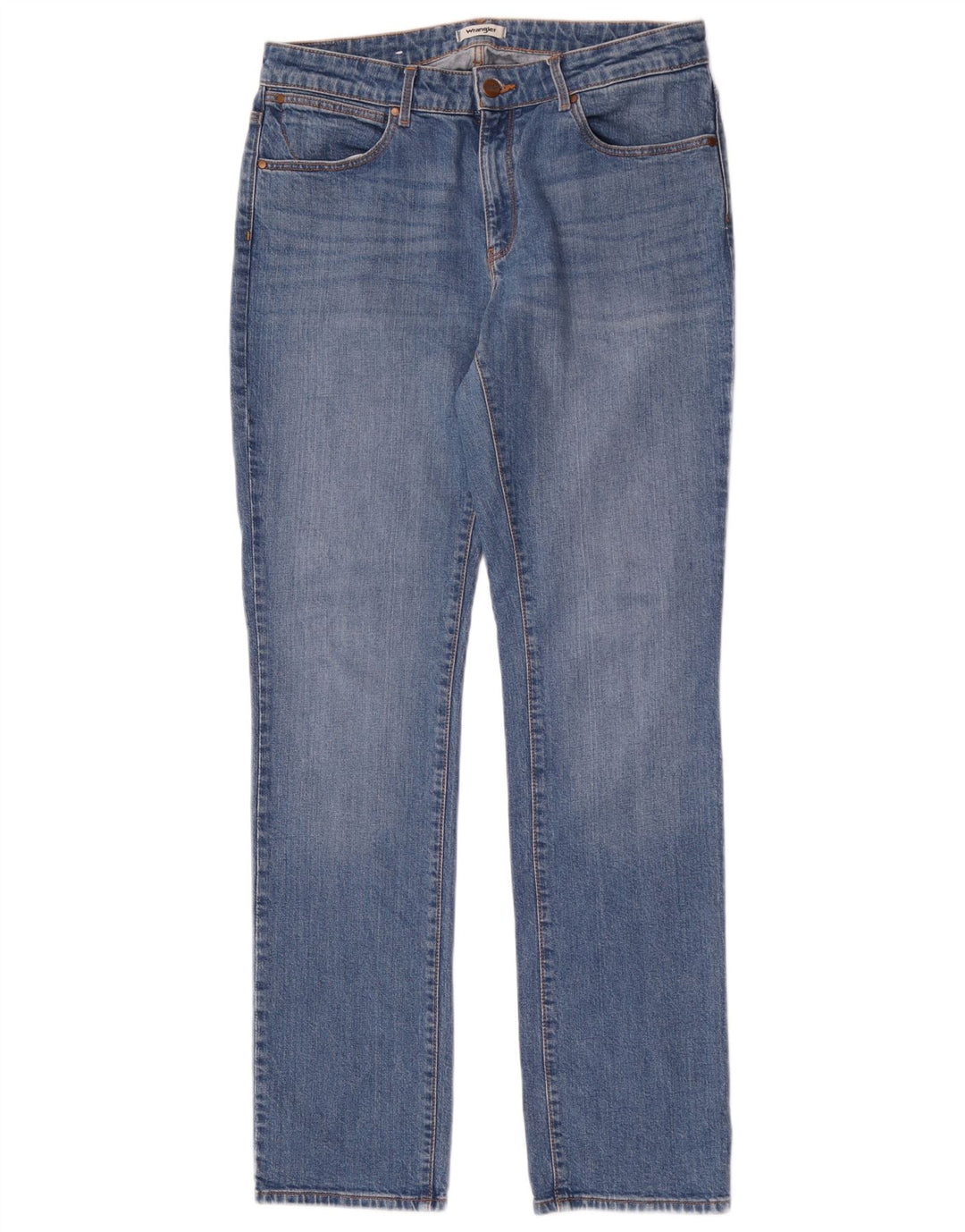 Женские прямые джинсы Wrangler W30 L32 синие, хлопок
