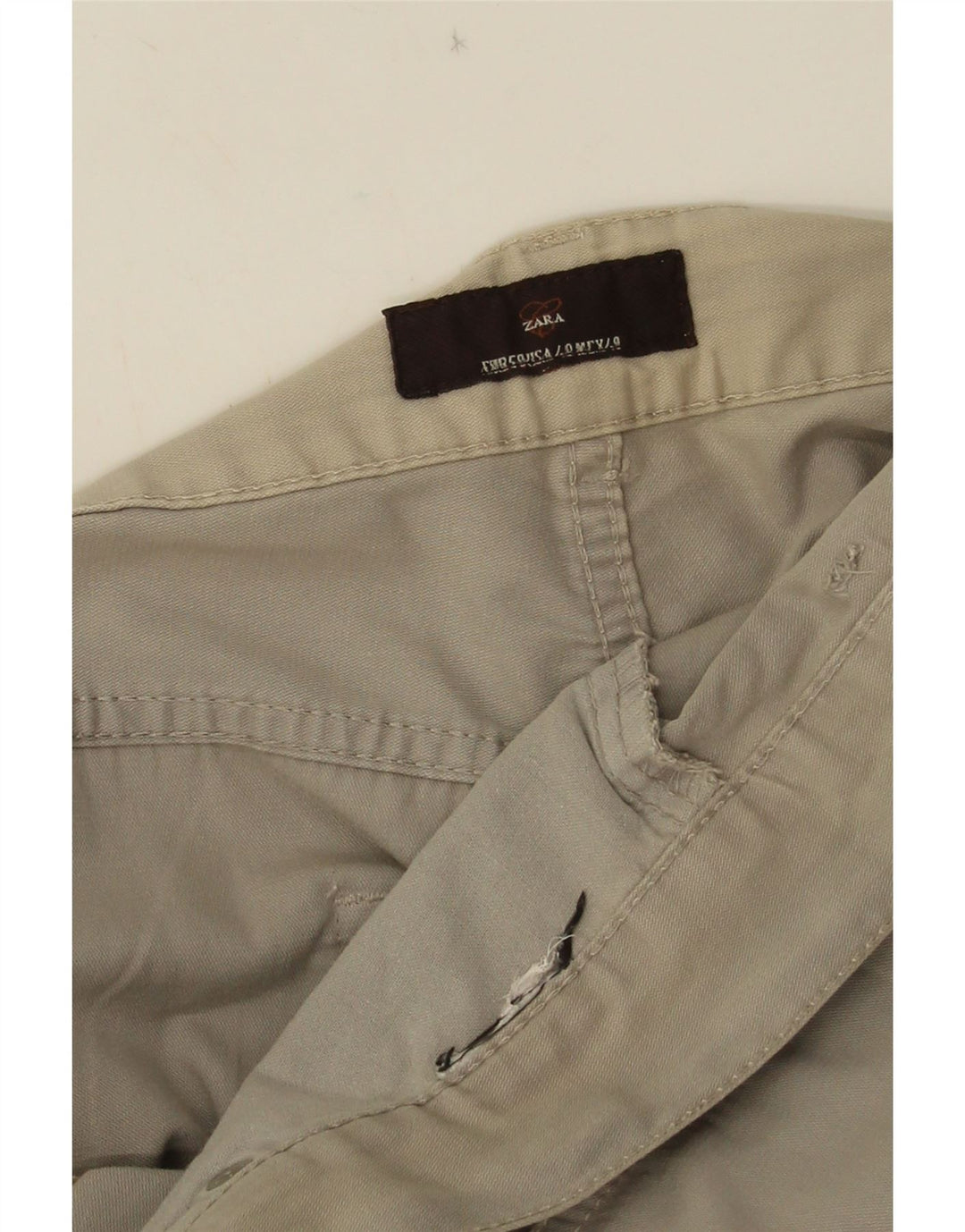 Мужские прямые повседневные брюки Zara W38 L33 серые