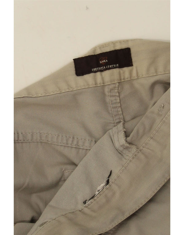 Мужские прямые повседневные брюки Zara W38 L33 серые