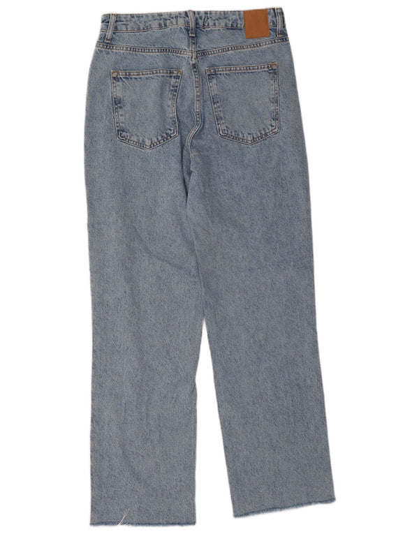 Женские прямые джинсы Zara EU 38, маленькие W28 L29, синие, хлопок