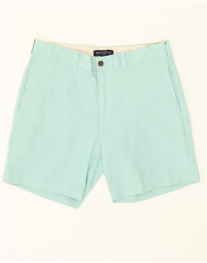 J. CREW Mens Mercantile Flex Chino Shorts W30 Medium Blue Cotton Vintage J. Crew and Second-Hand J. Crew from Messina Hembry 