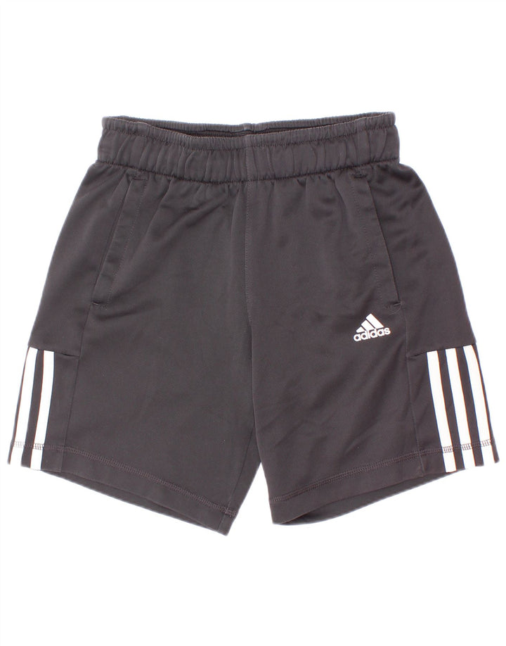 Спортивные шорты Adidas Climalite для мальчиков 9-10 лет, черный полиэстер