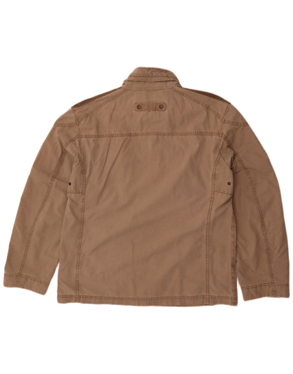 Мужская универсальная куртка Camel Active UK 40, большая бежевая с цветными блоками