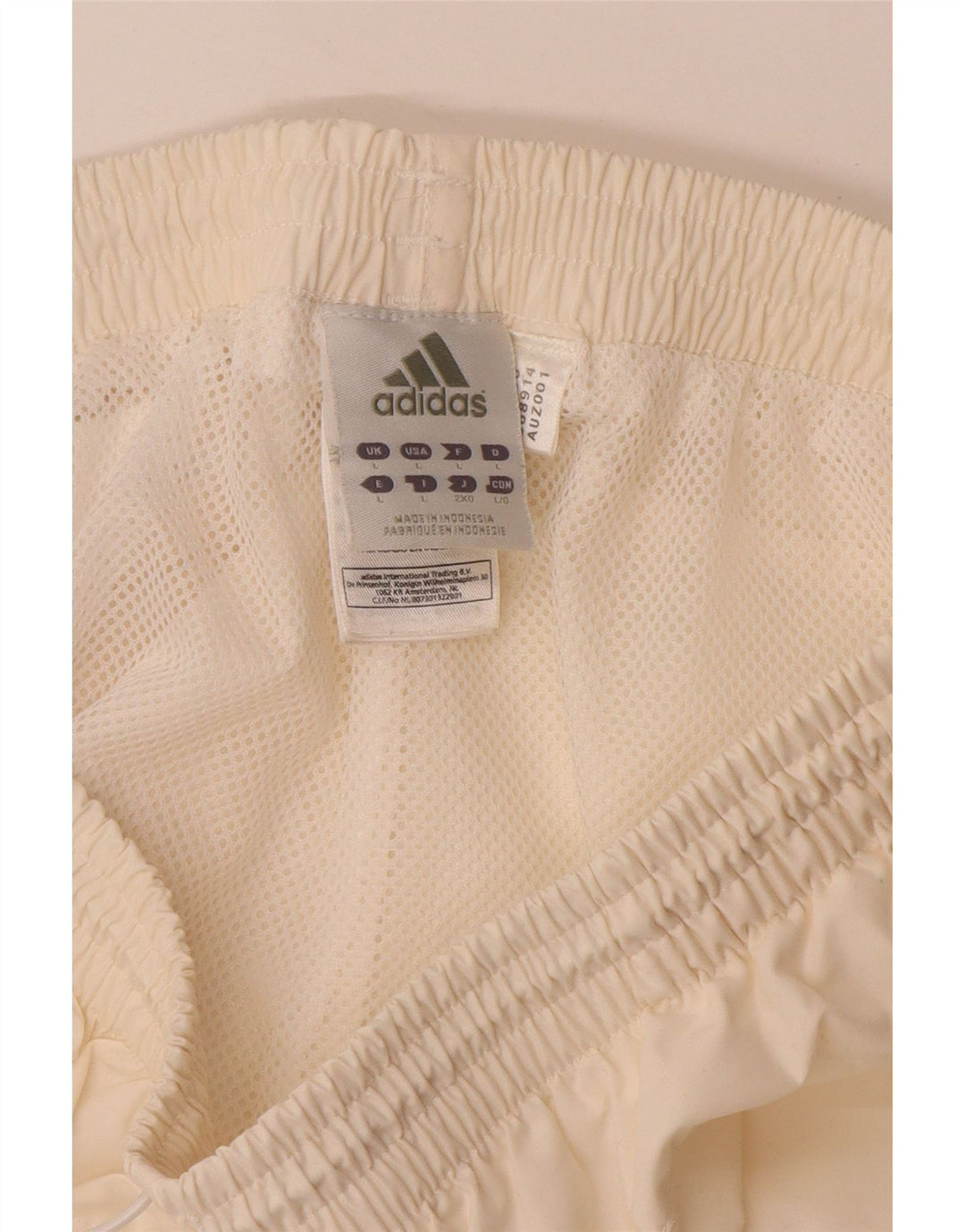 Мужские спортивные шорты-бермуды ADIDAS, большие размеры, белый полиэстер