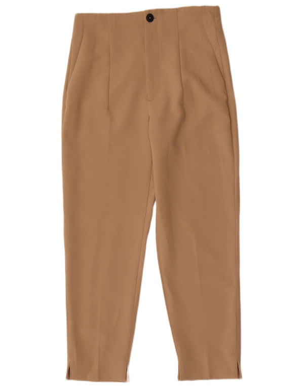 Женские брюки-чиносы с высокой талией Zara EU 40 Medium W30 L27 Бежевые