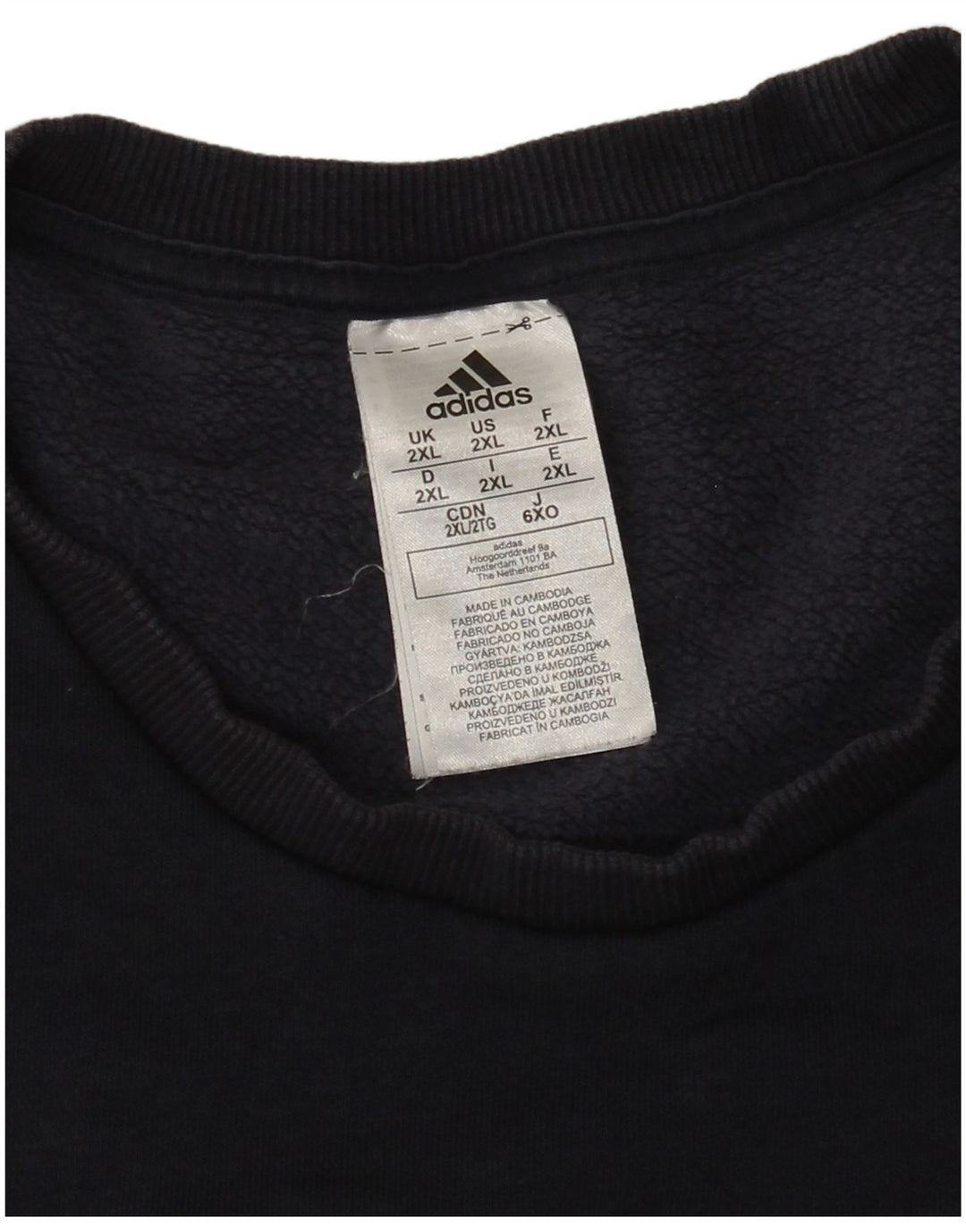 Мужской свитер Adidas Jumper 2XL Темно-синий хлопок