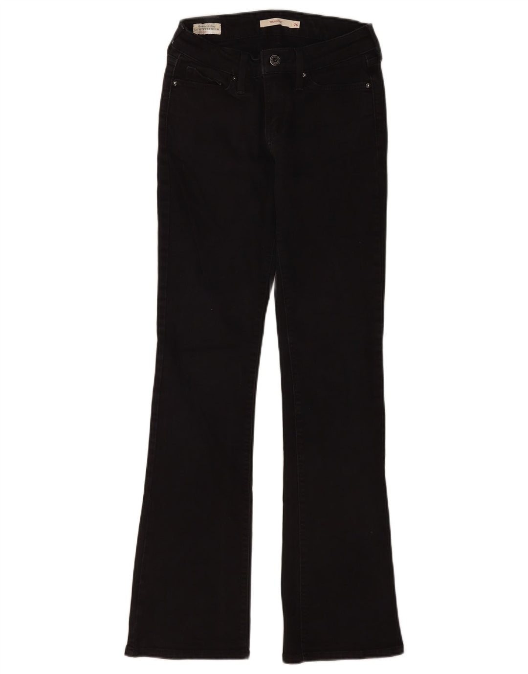 Женские джинсы Levi's 715 Bootcut W26 L32, черный хлопок