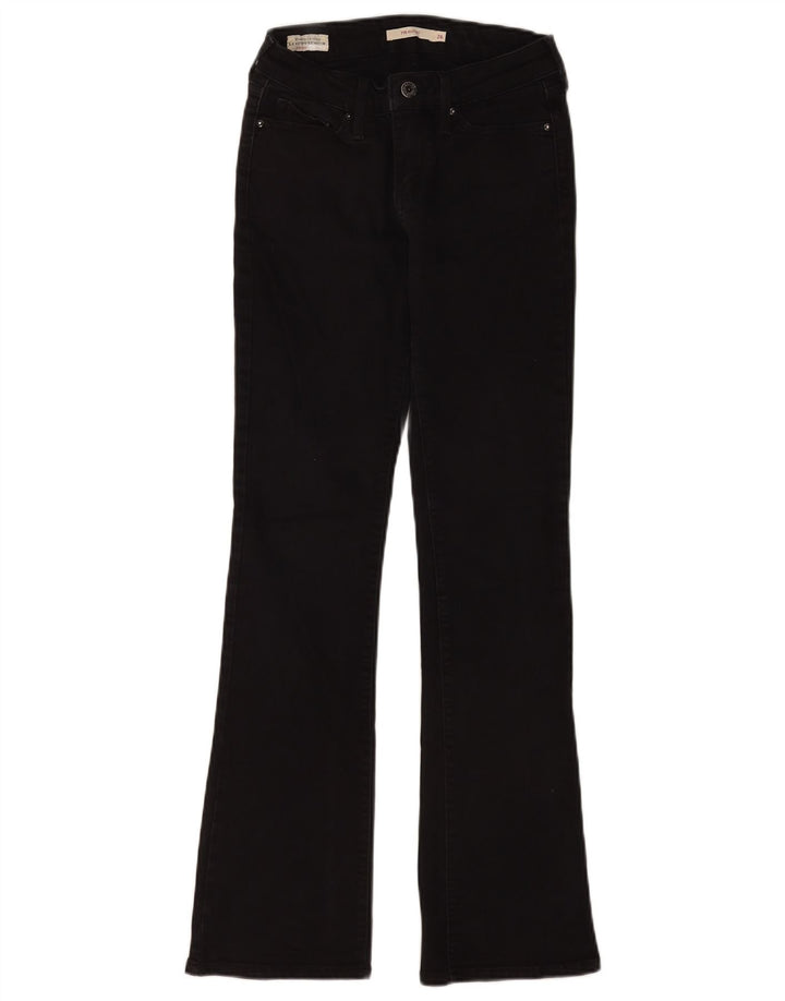 Женские джинсы Levi's 715 Bootcut W26 L32, черный хлопок