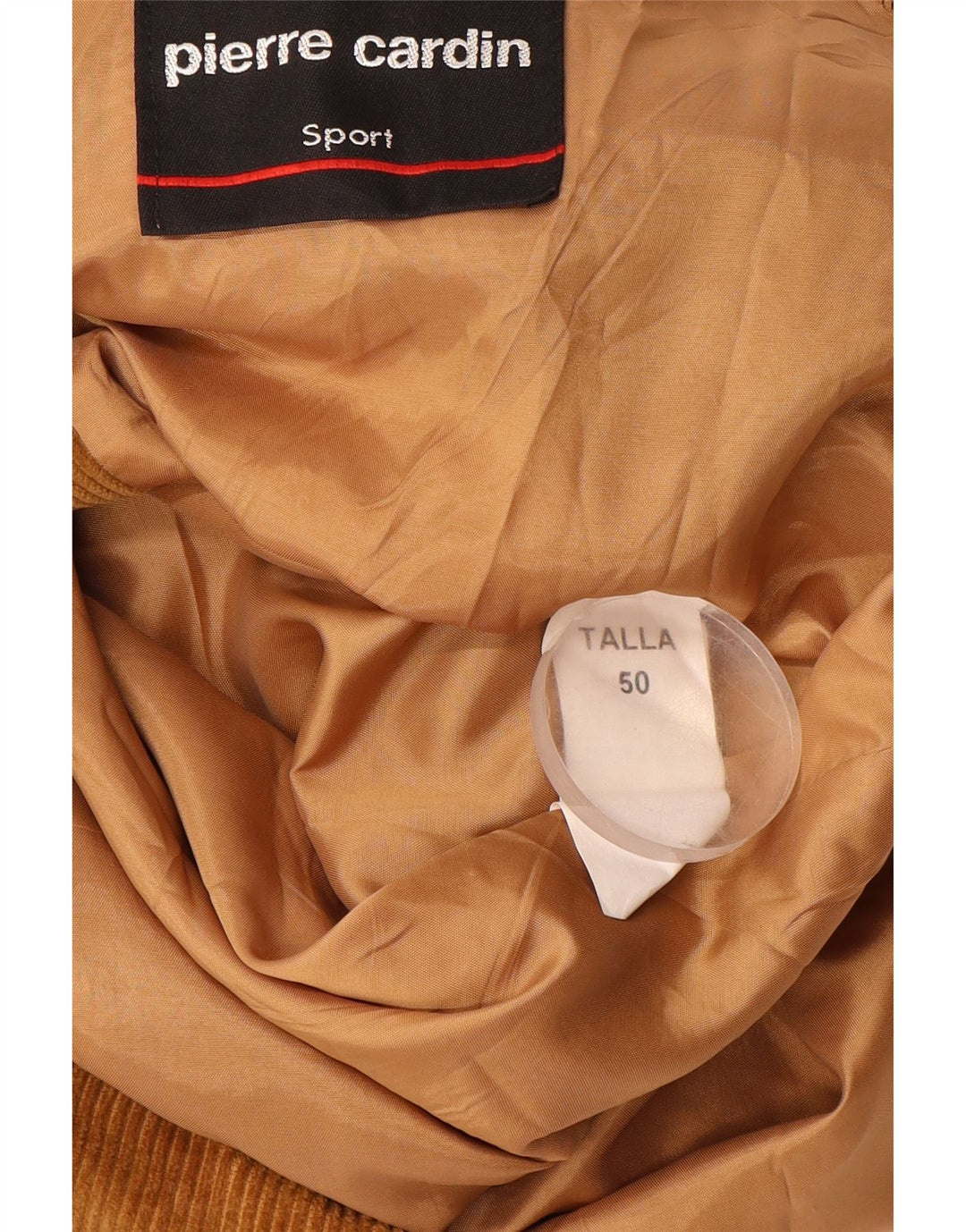 PIERRE CARDIN Мужской вельветовый пиджак с 3 пуговицами IT 50, большой коричневый