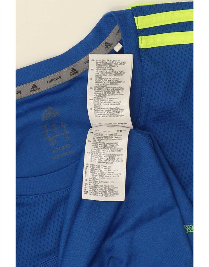 Мужской топ Adidas с длинным рукавом XL, синий полиэстер