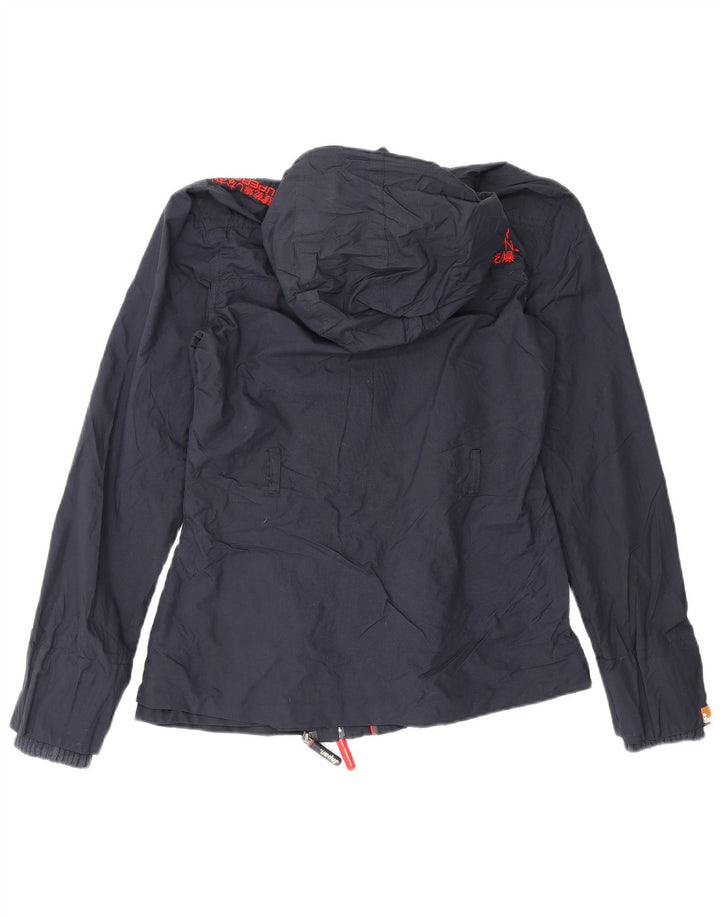 Женская дождевик с рисунком Superdry The Windmac UK 10, маленький темно-синий