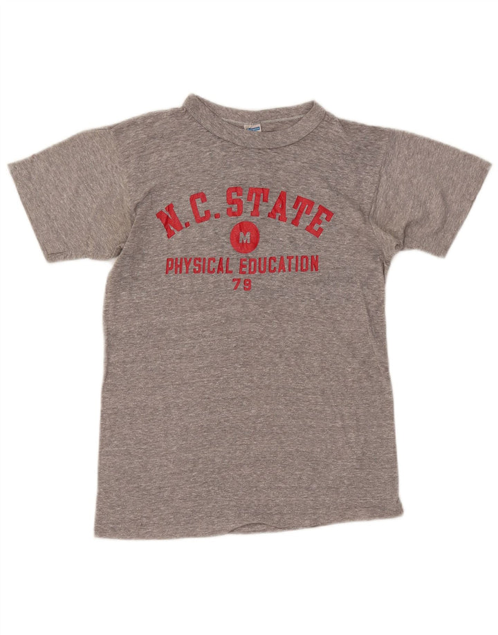 Женская футболка с рисунком CHAMPION Top UK 12, средний серый полиэстер