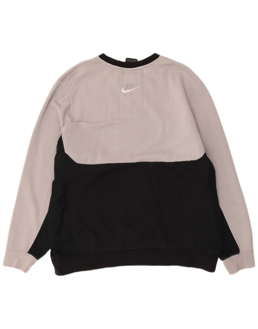 Мужской свитшот NIKE XL, серый хлопок с цветными блоками