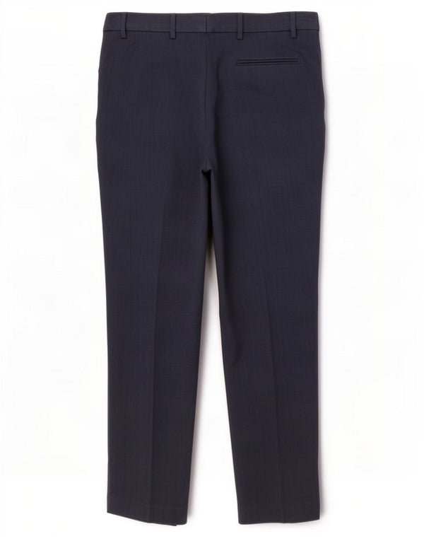 Мужские костюмные брюки классического кроя Marks & Spencer W34 L33 темно-синие из полиэстера