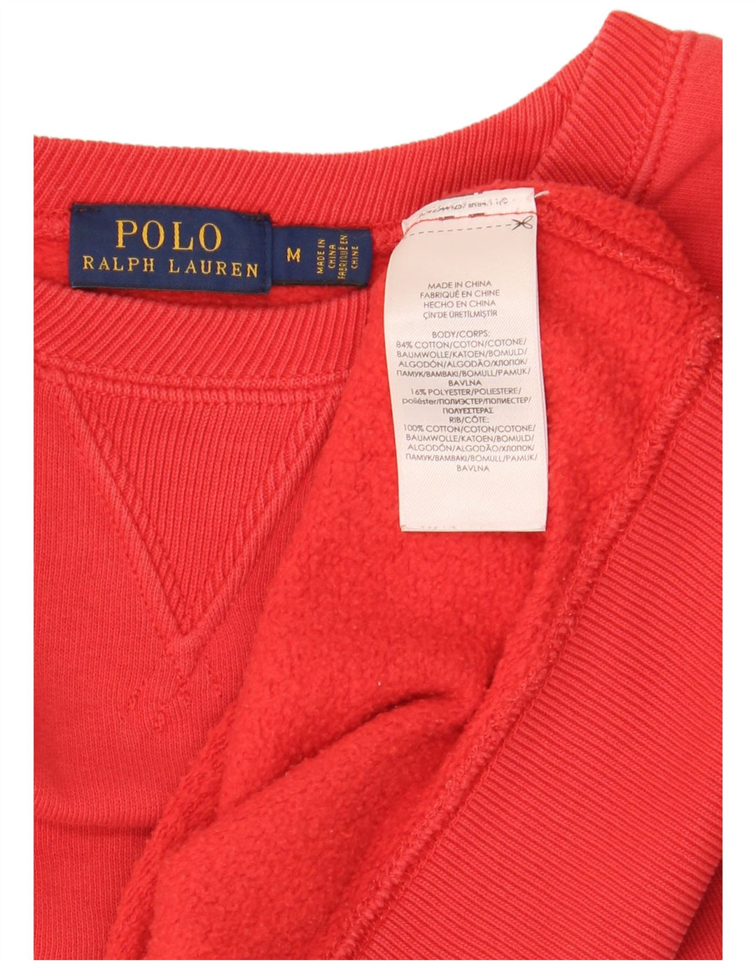 Женский свитер оверсайз Polo Ralph Lauren UK 14, средний красный