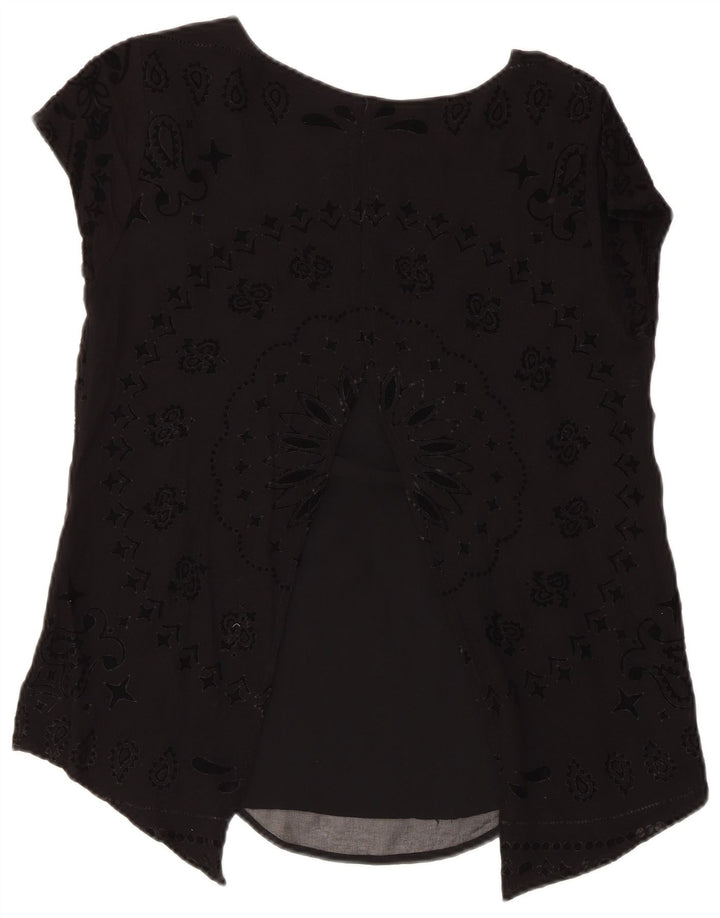 Женская блузка Desigual Top UK 12 Medium Black Paisley